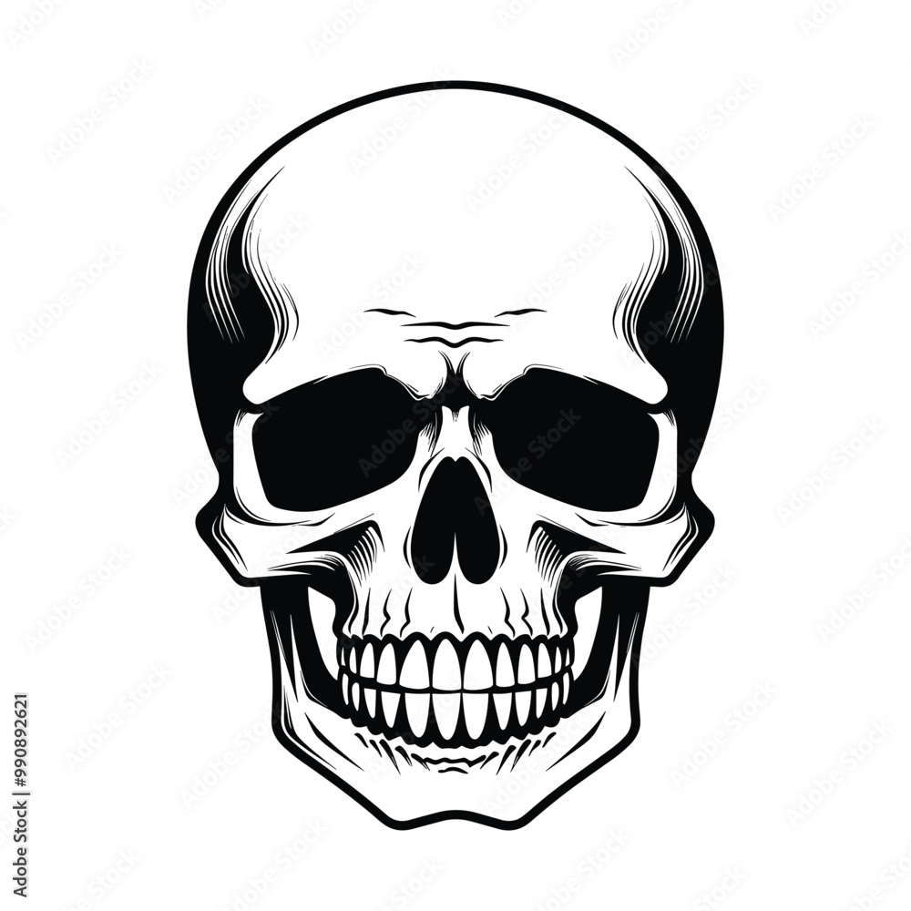 Skull silhouette vector Skull silhouette vector