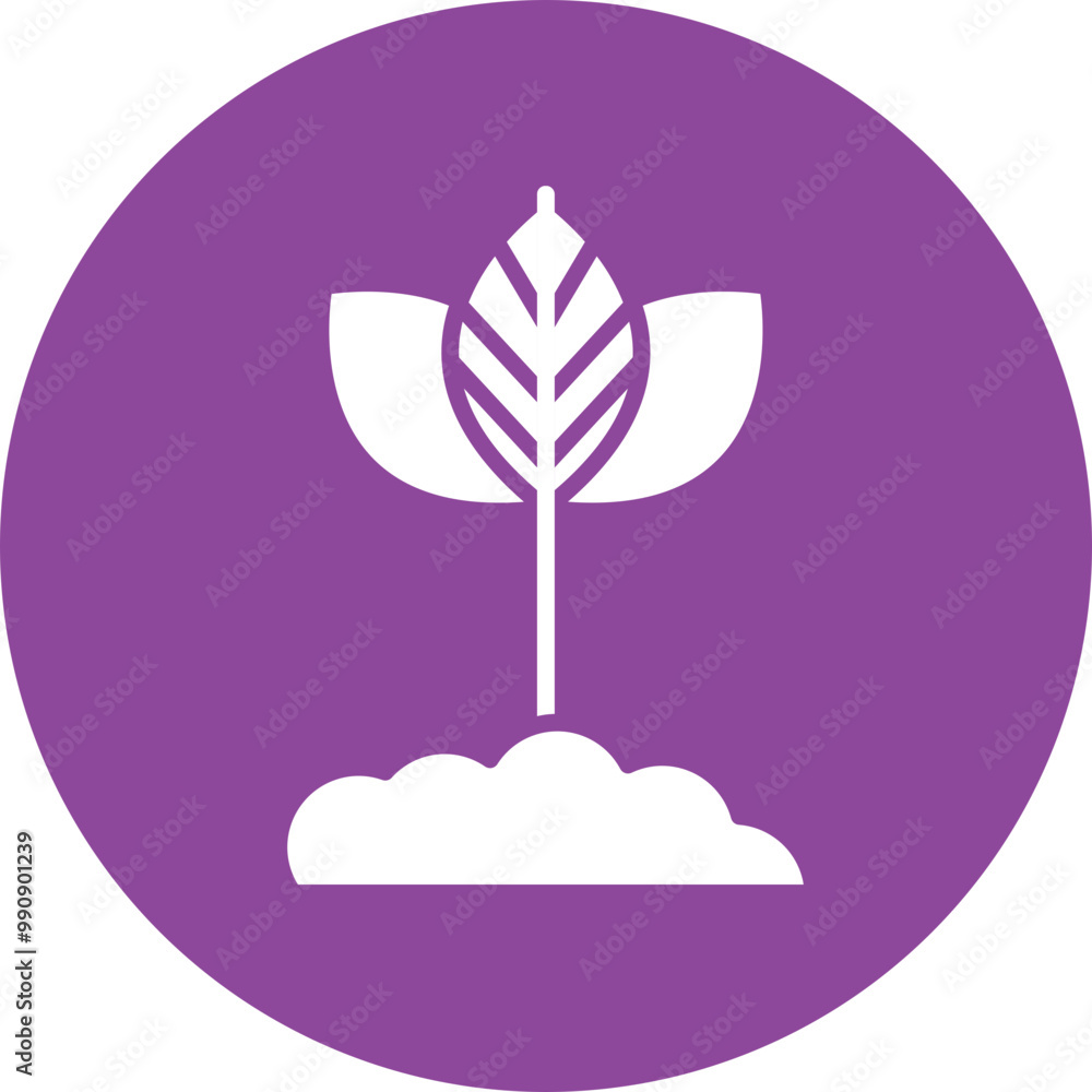 Fotografie Organic Produce glyph circle icon