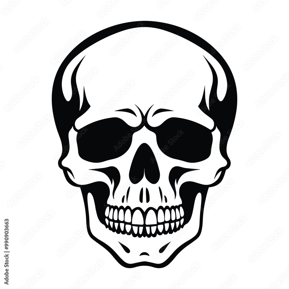 Skull silhouette vector Skull silhouette vector