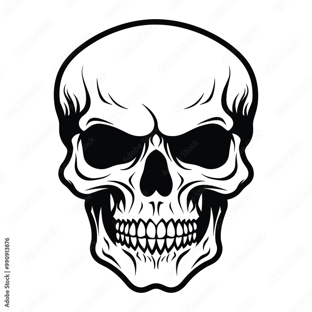 Skull silhouette vector Skull silhouette vector
