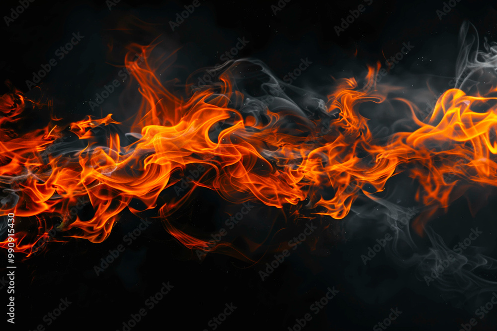 flames of fire on a black background flames of fire on a black background
