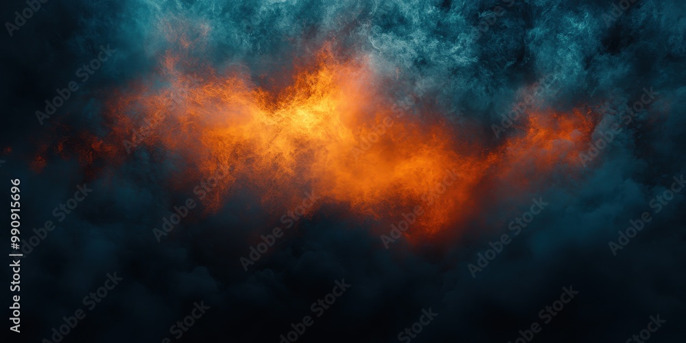 Dark Orange and Blue Abstract Background Dark Orange and Blue Abstract Background
