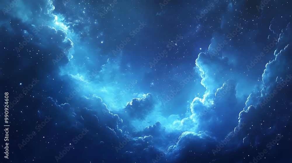 Fototapeta premium Stunning Collection of Cosmic Nebulas and Star-Filled Galaxy Backgrounds – Beautiful Night Sky and Deep Space Wonders in Vivid Colors for Creative Projects