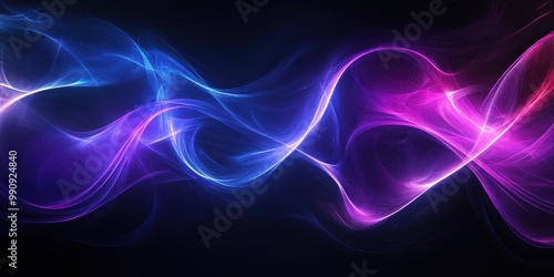 Wallpaper Mural Smooth Curved Lines in Abstract Purple Background Torontodigital.ca