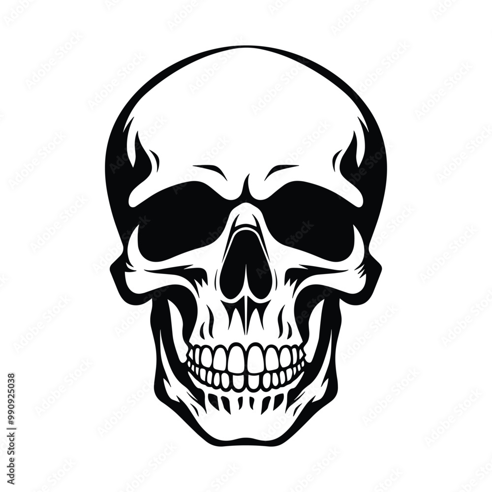 Skull silhouette vector Skull silhouette vector