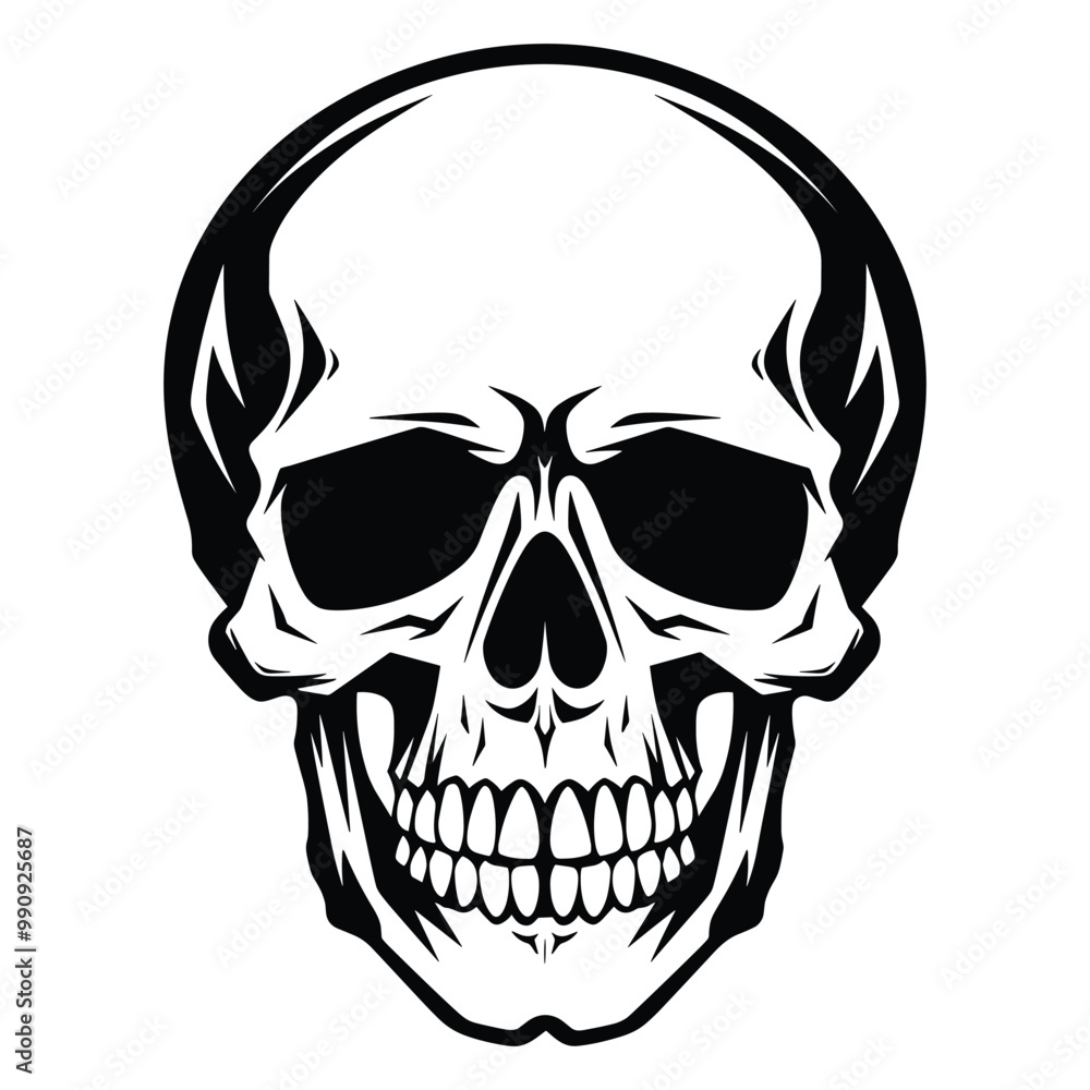 Skull silhouette vector Skull silhouette vector