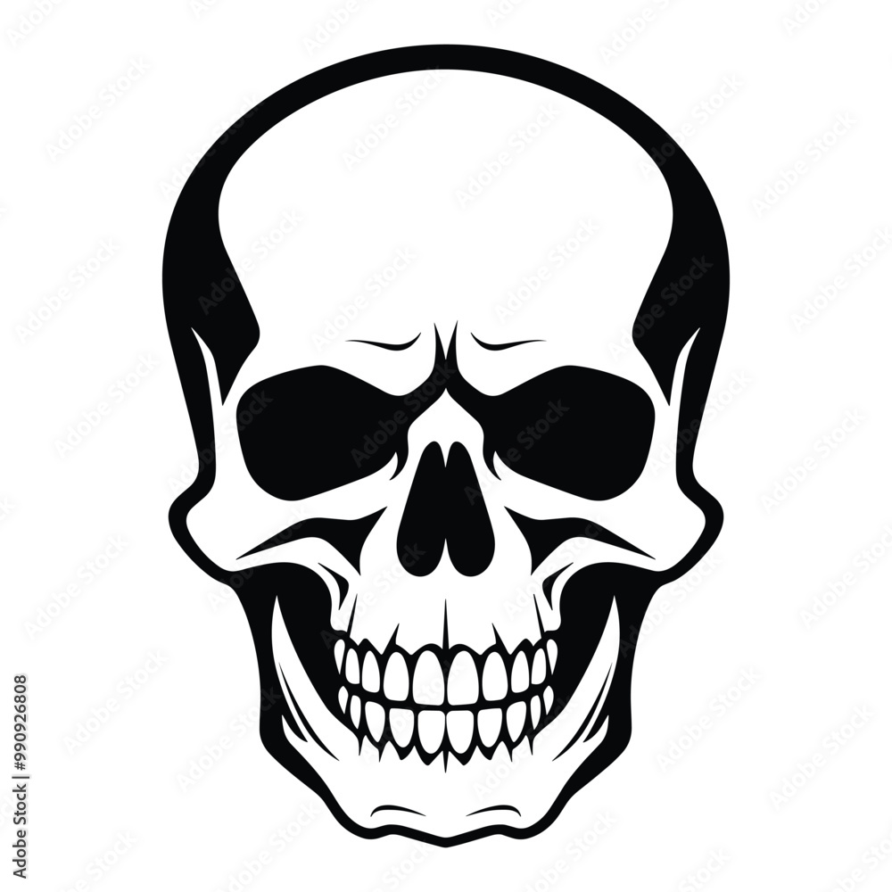 Skull silhouette vector Skull silhouette vector