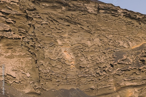 Textura calida arida isla de lanzarote  photo