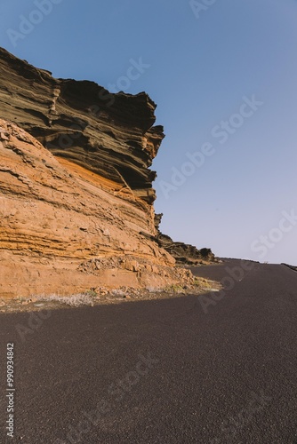 Textura calida arida isla de lanzarote 