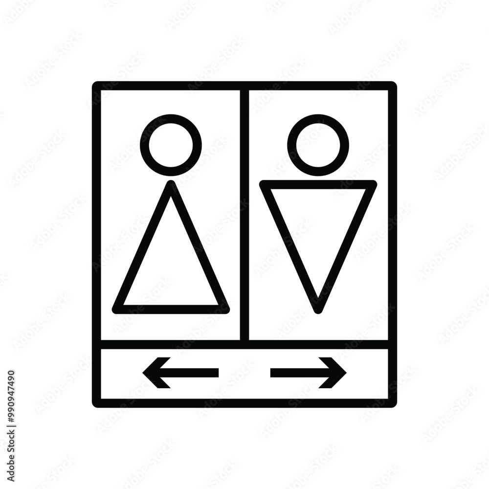 wc icon. toilet icon. Simple Man and Woman wc icon. toilet icon. Simple Man and Woman