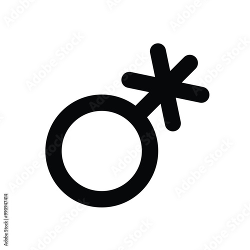 gender icon vector person non binary sign