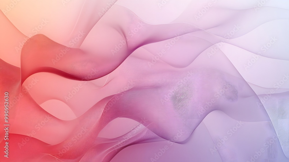 Obraz premium Minimalist 2D abstract background with soft, muted gradients and simple linework, hyper-real, sharp images