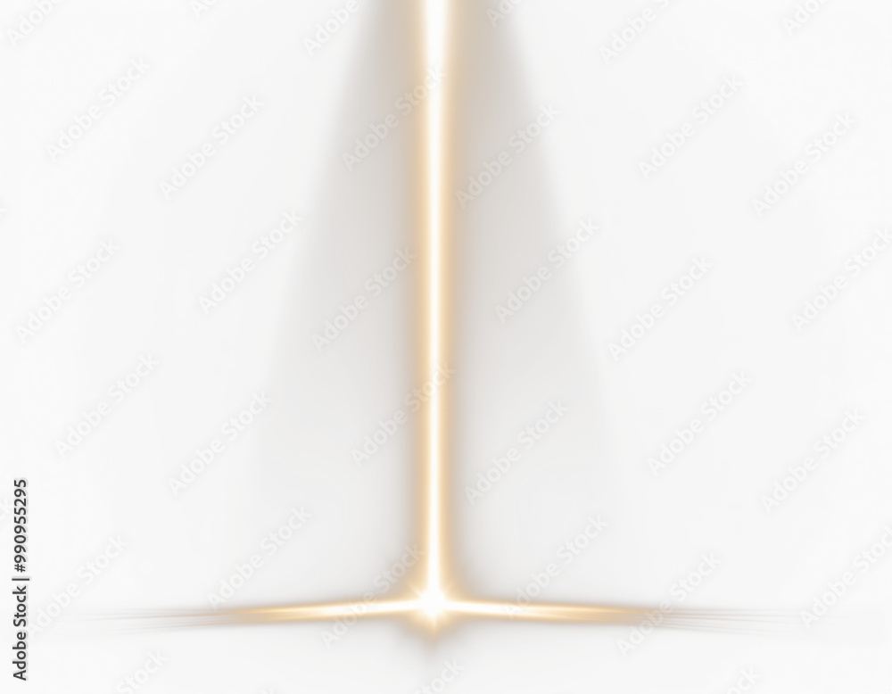 Narrow Beam of Heavenly Light with Warm Golden Glow Narrow Beam of Heavenly Light with Warm Golden Glow