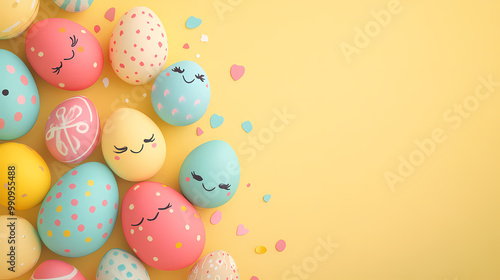 Joyful design of Easter eggs