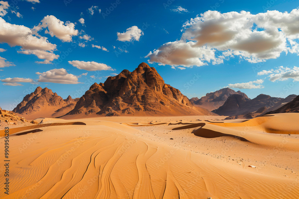 Naklejka premium Panorama Sand desert