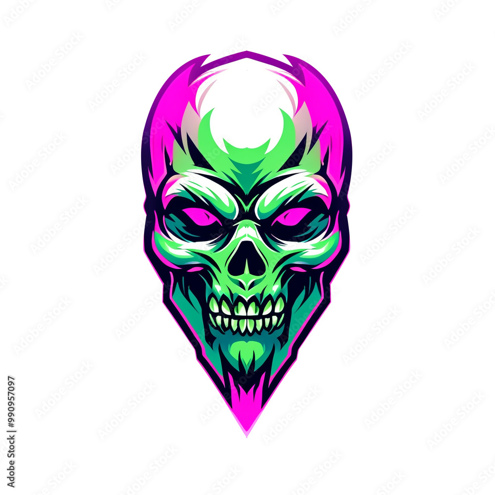 The skull logo is suitable for gaming and screen printing designs The skull logo is suitable for gaming and screen printing designs