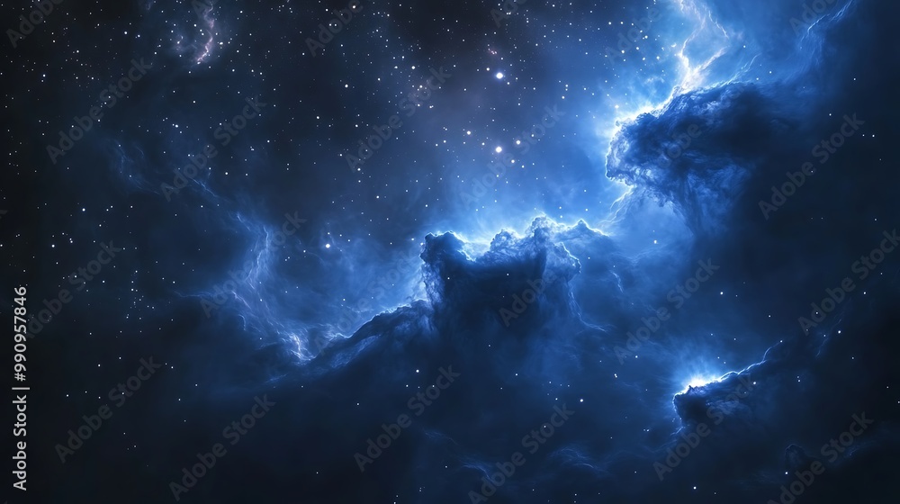 Fototapeta premium Stunning Collection of Cosmic Nebulas and Star-Filled Galaxy Backgrounds – Beautiful Night Sky and Deep Space Wonders in Vivid Colors for Creative Projects