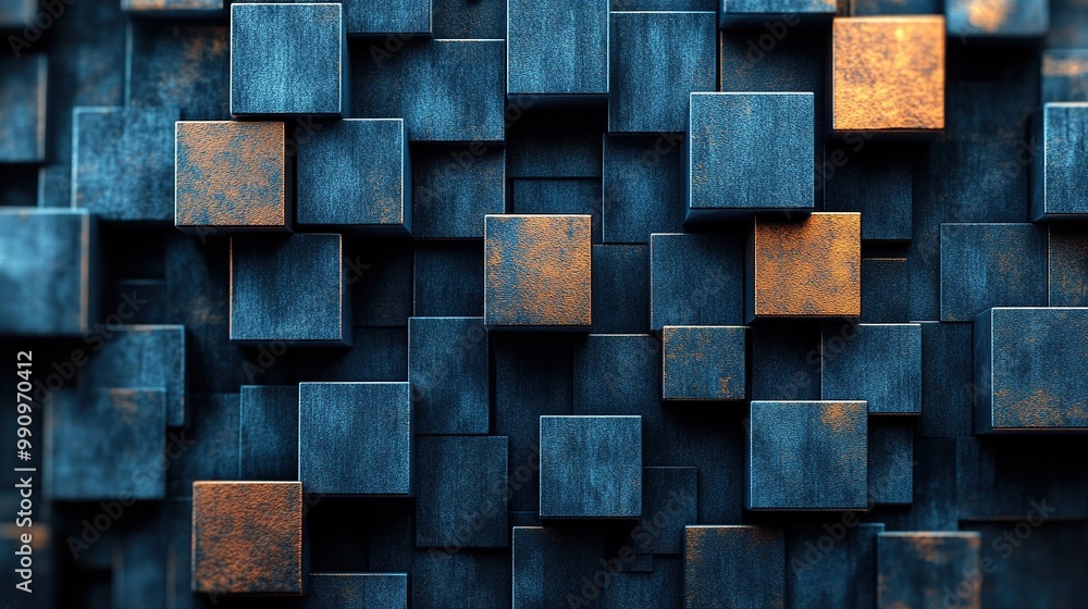 A background filled with cubes creates an abstract and visually engaging pattern. A background filled with cubes creates an abstract and visually engaging pattern.