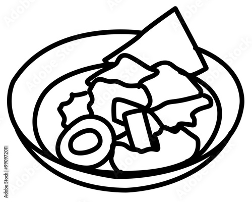 japanese food outline ramen