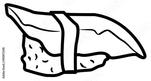 japanese food outline sushi