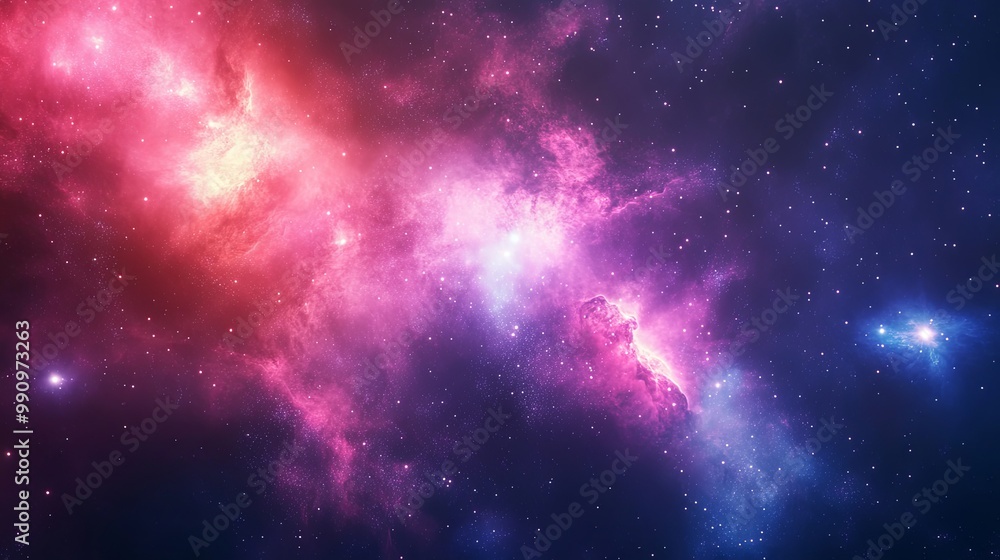 Obraz premium Stunning Celestial Supernova Eruption, Radiant Light Bursts and Shockwaves Expanding in the Cosmos, Space Phenomenon