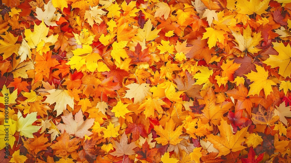 Autumn orange banner with blurred maple leaves, ideal for seasonal designs and fall projects. Autumn orange banner with blurred maple leaves, ideal for seasonal designs and fall projects.