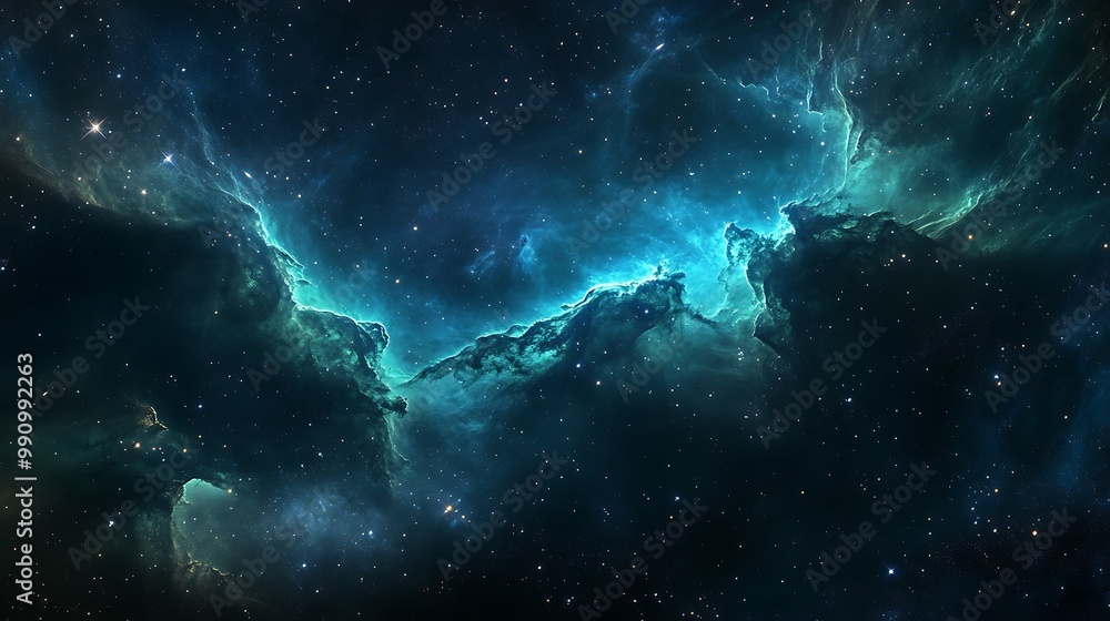 Fototapeta premium Stunning Collection of Cosmic Nebulas and Star-Filled Galaxy Backgrounds – Beautiful Night Sky and Deep Space Wonders in Vivid Colors for Creative Projects