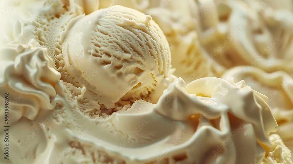 Close up of vanilla ice cream with harsh notes Close up of vanilla ice cream with harsh notes