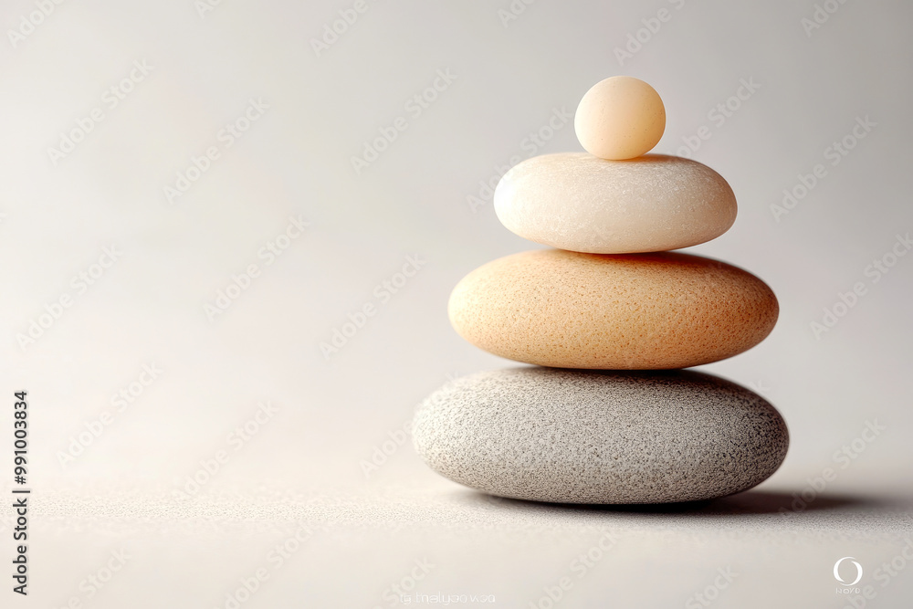 Image depicts a balanced stack of smooth, pastel-colored stones, symbolizing harmony, stability, and tranquility in nature. Image depicts a balanced stack of smooth, pastel-colored stones, symbolizing harmony, stability, and tranquility in nature.