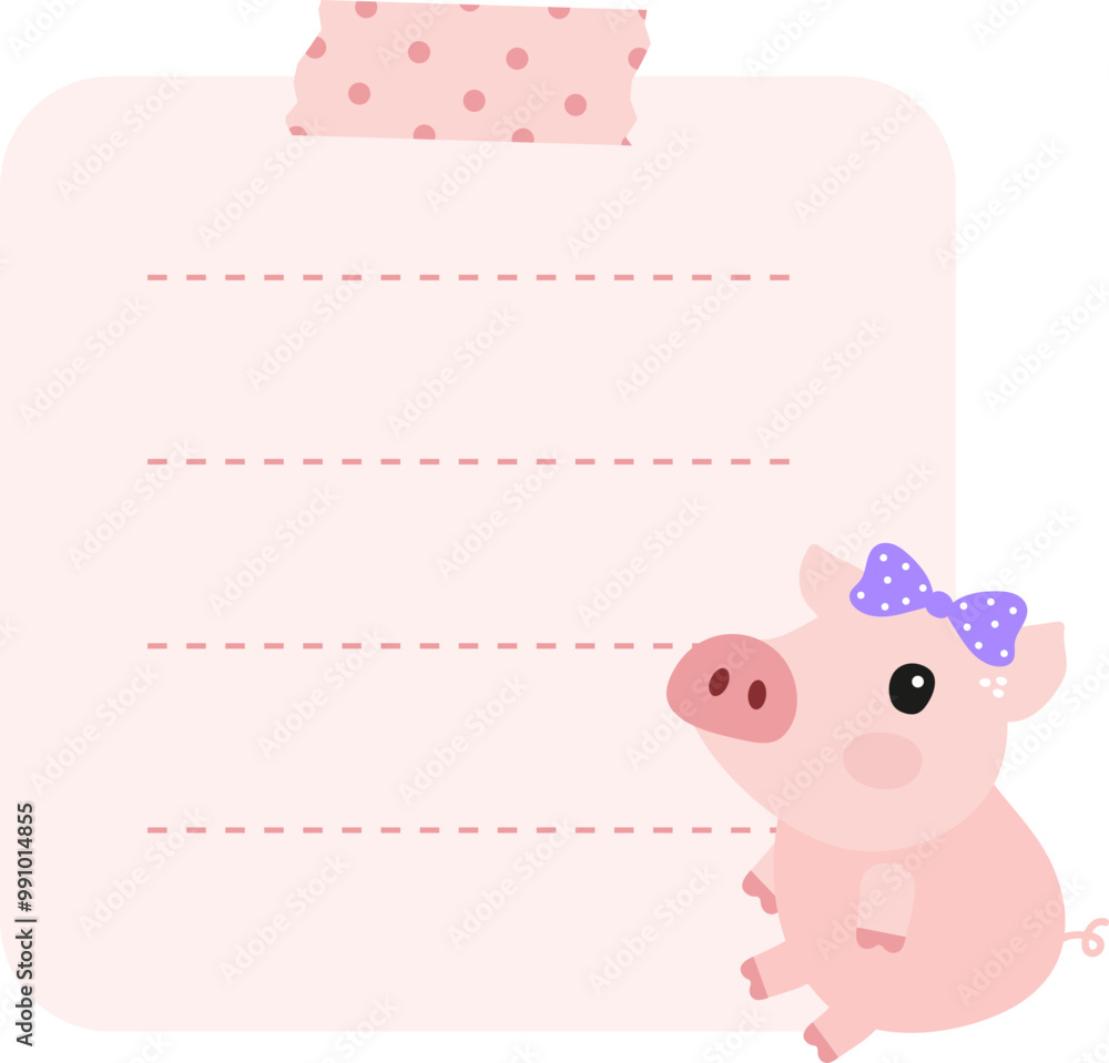 Pig Sticky note Pig Sticky note