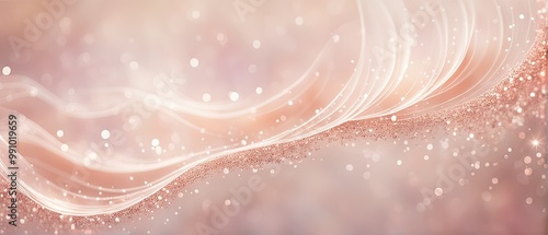 Abstract Rose Gold Glitter Background