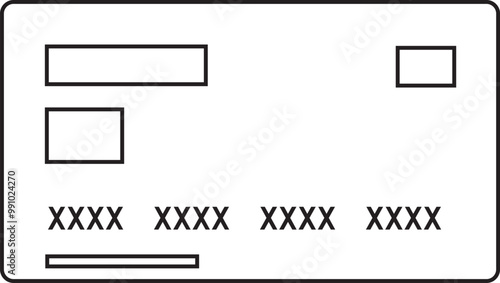 Credit card icon, debit card icon, bank card icon, payment card icon, cashless icon, digital payment, cashless payment, business icon