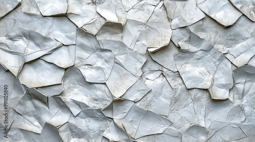 Textured White Geometric Abstract