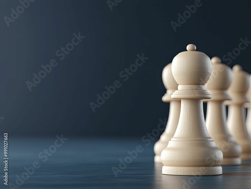 Strategic Moves: Close-Up of a Chess Game in Progress, Featuring Intricately Designed Pieces on a Classic Checkerboard, Capturing Intense Focus and Strategic Depth