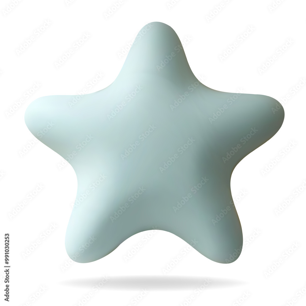 3d nursery element blue star. 3d render kids toys. Pastel color. 3d nursery element blue star. 3d render kids toys. Pastel color.