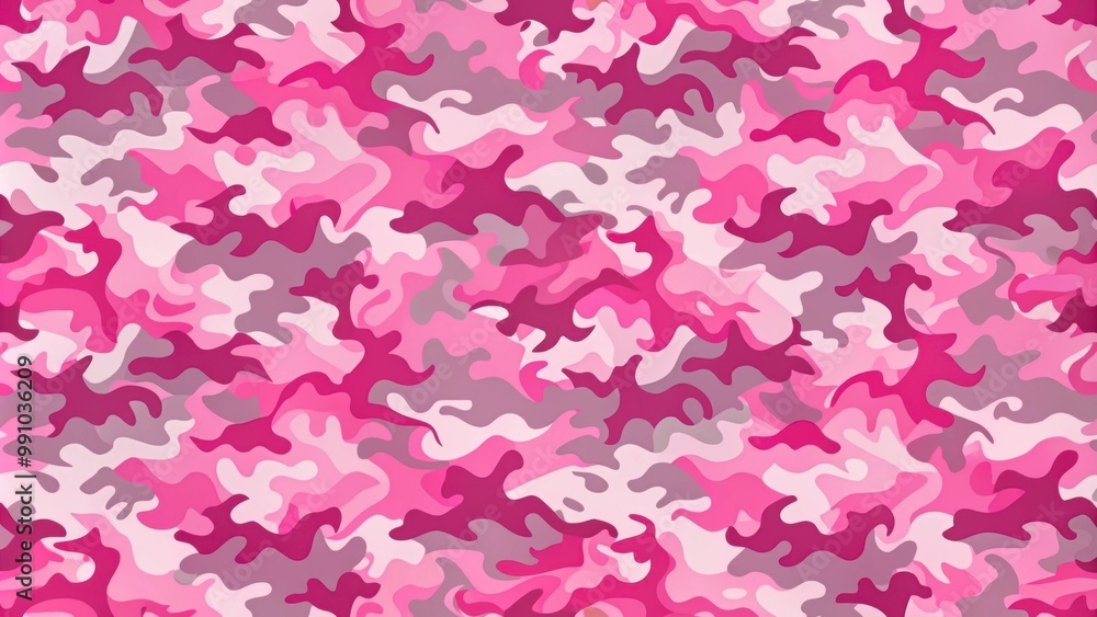 Fototapeta premium Pink camouflage pattern with a mix of pink, white, and hints of grey for a stylish and feminine look, pink, camouflage