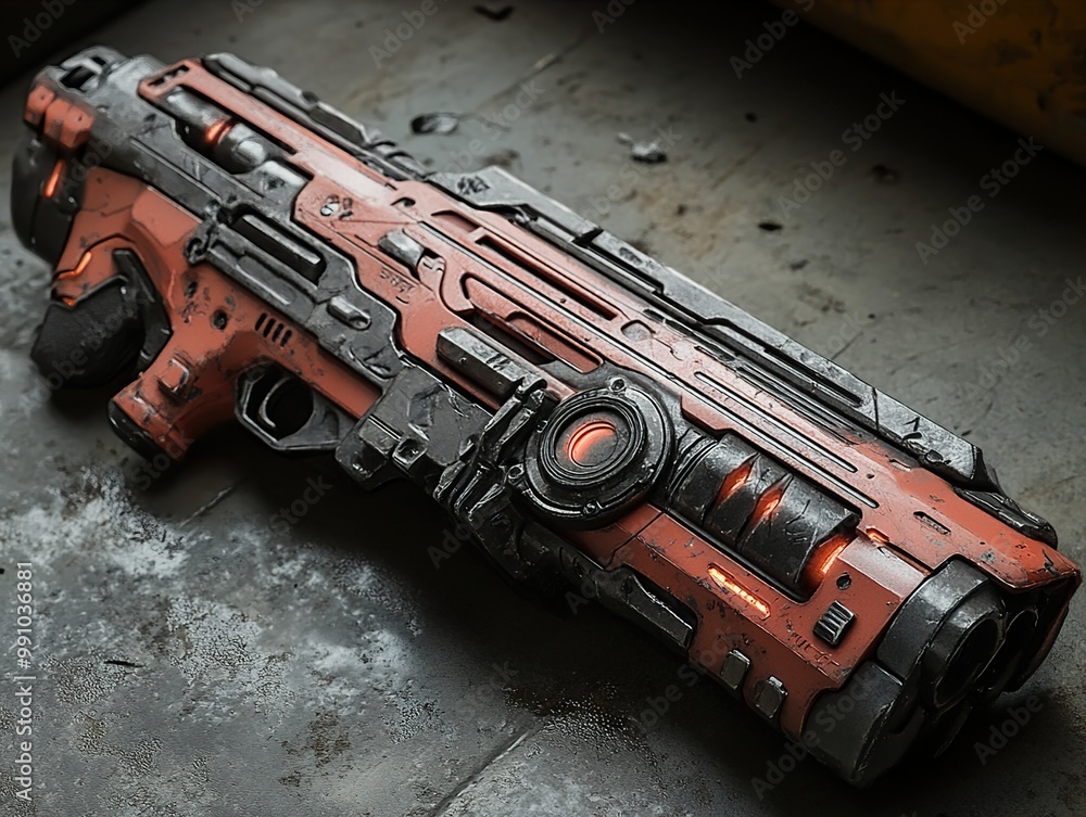Futuristic Weapon Design: A Cyberpunk Masterpiece Futuristic Weapon Design: A Cyberpunk Masterpiece