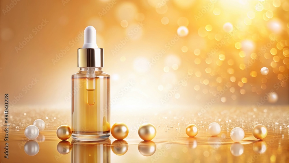 Collagen Skin Serum and Vitamin on soft color background, rendering, collagen, skin care, cosmetics, serum, vitamin Collagen Skin Serum and Vitamin on soft color background, rendering, collagen, skin care, cosmetics, serum, vitamin