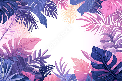 Frame Template with Abstract Paint Strains