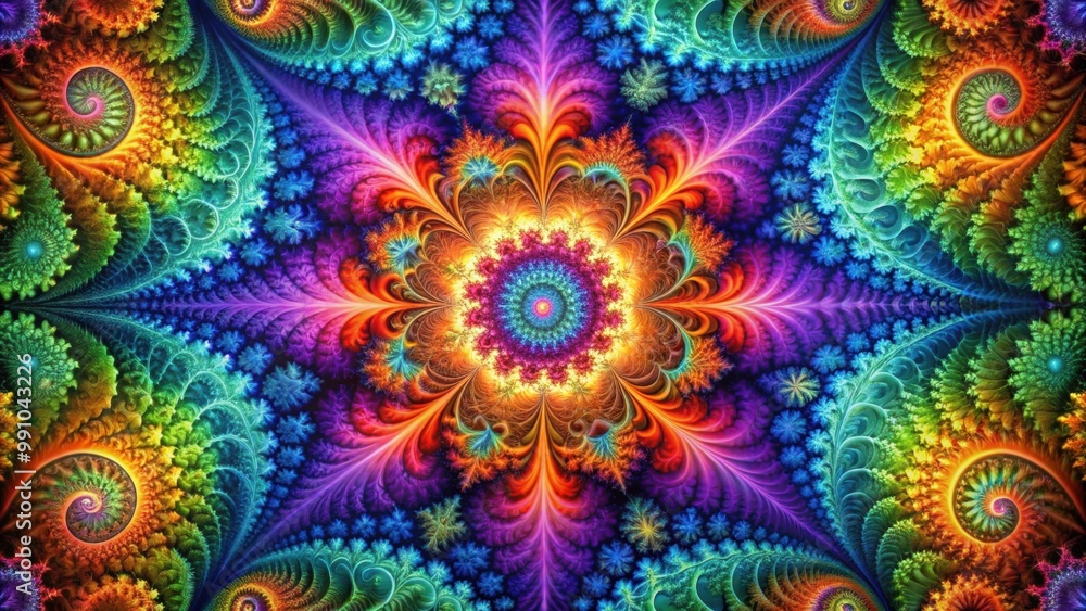 Digitally created intricate fractal design with vibrant colors, fractal, background, abstract, geometric, digital, pattern Digitally created intricate fractal design with vibrant colors, fractal, background, abstract, geometric, digital, pattern