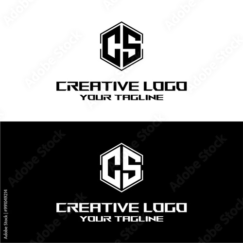 creative letter logo cs desain vektors