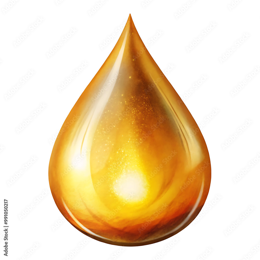 Illustration of an Oil Drop on Transparent PNG Background Illustration of an Oil Drop on Transparent PNG Background