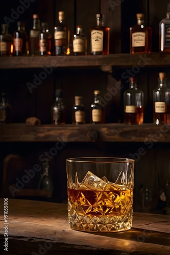 Vintage-style photograph of a whiskey