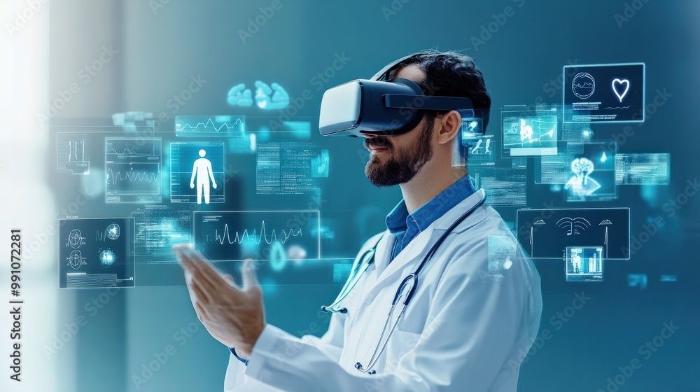 A virtual health service, with patients and healthcare providers connected through an immersive virtual reality environment for a comprehensive health check A virtual health service, with patients and healthcare providers connected through an immersive virtual reality environment for a comprehensive health check