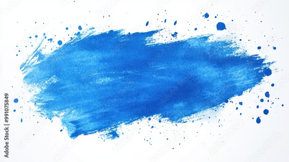 Abstract blue watercolor background with splatters. Abstract blue watercolor background with splatters.