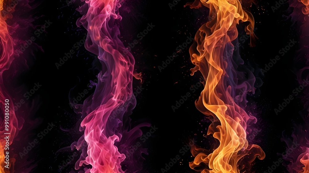 Abstract fire effect on black background Abstract fire effect on black background