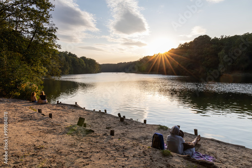 Obraz na płótnie Krumme Lanke Berlin Zehlendorf w salonie