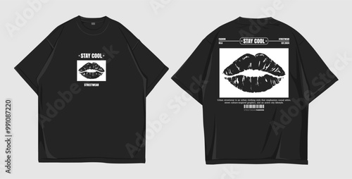 t shirt design street wear front and back