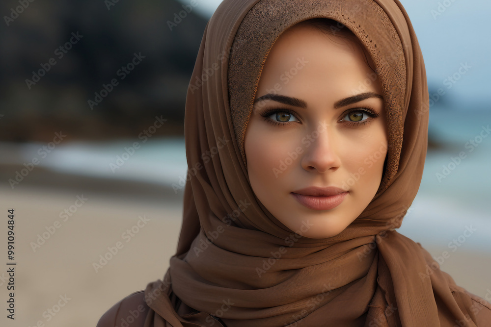 Beautiful arabian young woman in modern life everyday routine business, Generative AI Beautiful arabian young woman in modern life everyday routine business, Generative AI