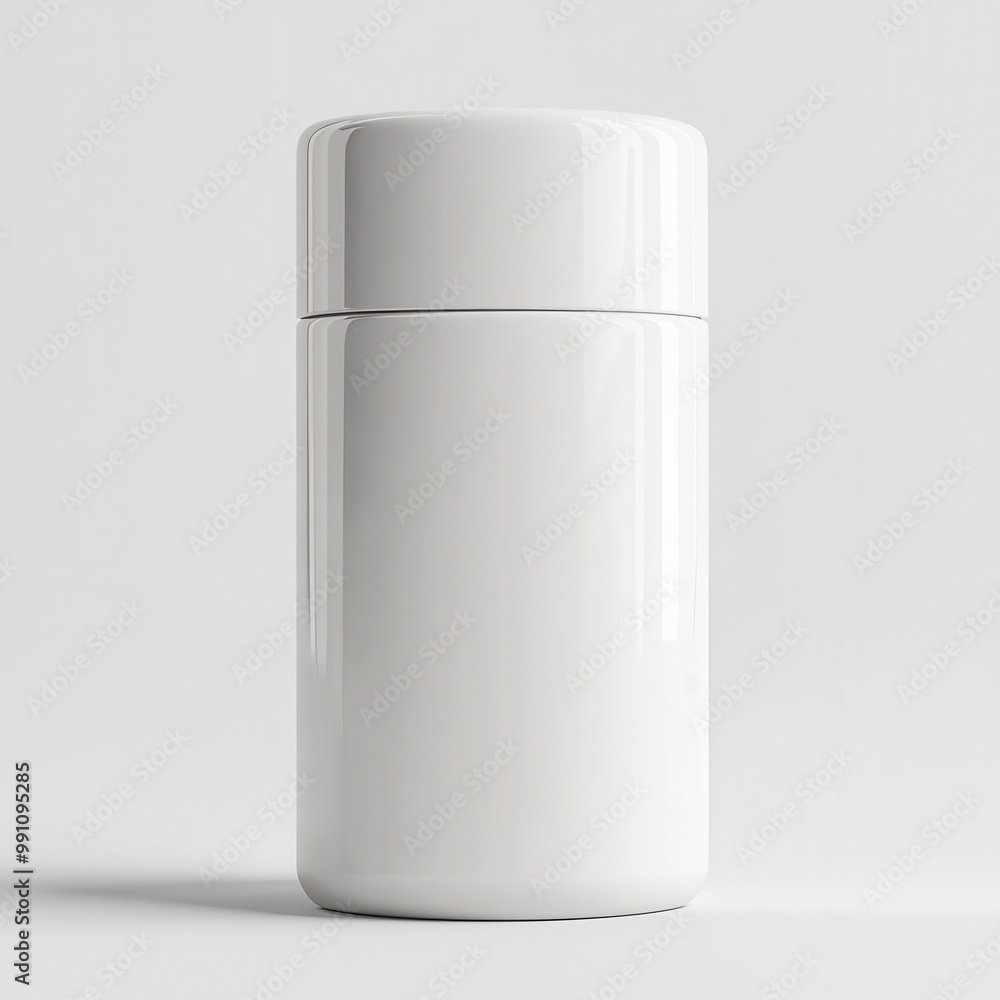 A deodorant stick, hygiene product, 3D render, clean design, isolated on white background A deodorant stick, hygiene product, 3D render, clean design, isolated on white background